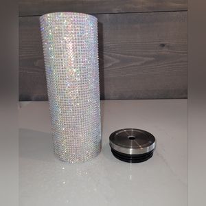 Bougie tumbler w/metal straw